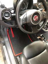 Килимки EVA (Для 500, чорні) Fiat 500/500L 2013-2022 рр.