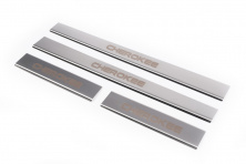 Накладки на пороги Carmos V1 (4 шт, нерж) Jeep Cherokee/Liberty 2007-2013 рр.