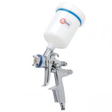 Пневматический краснопульт HVLP II профессиональный, форсунка 1.3 мм, верхний пластиковый бачок 600 мл, 2 бар.