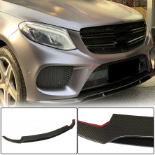 Накладки на передній бампер Lip (для GLE43 AMG, Карбон) Mercedes GLE coupe C292 2015-2019 рр.