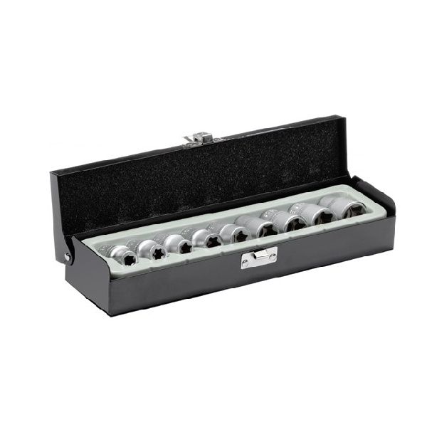 Набор головок TORX 9шт, E10-E24, 1/2