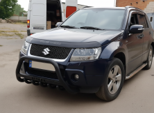 Кенгурятник WT004 Black (нерж) Suzuki Grand Vitara 2005-2017 рр.