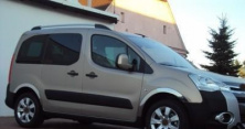 Накладки на арки (4 шт, нерж) 1 бічні двері, нержавіюча сталь Peugeot Partner Tepee 2008-2018 гг.