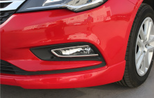 Накладки на противотуманки Carmos (SD/SW/HB/GTC, 2 шт., нерж.) Opel Astra K 2016-2021 рр.