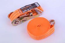 Ремень стяжной с натяжным механизмом 1500кг, оранжевый LVT