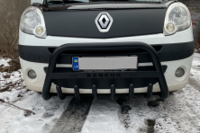 Кенгурятник WT004 Black (нерж) Renault Kangoo 2008-2020 рр.
