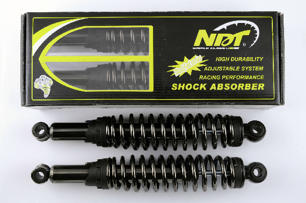 Амортизаторы (пара) Delta 340mm, регулируемые (дымчатые) NDT