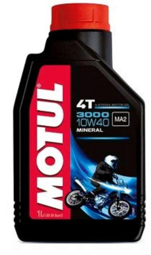 Масло 4T, 1л (минеральное, 10W-40, 3000, API SG) MOTUL (#107672)