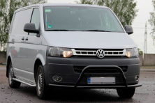 Кенгурятник WT007ST Black (нерж) Volkswagen T5 2010-2015 рр.