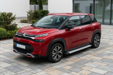 Бокові пороги Maya V2 (2 шт., Алюміній) Citroen C-3 Aircross 2017-2024 рр.