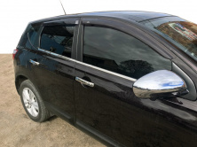Зовнішня окантовка (4 шт, нерж) Звичайна база, Carmos - Турецька сталь для Nissan Qashqai 2010-2014рр