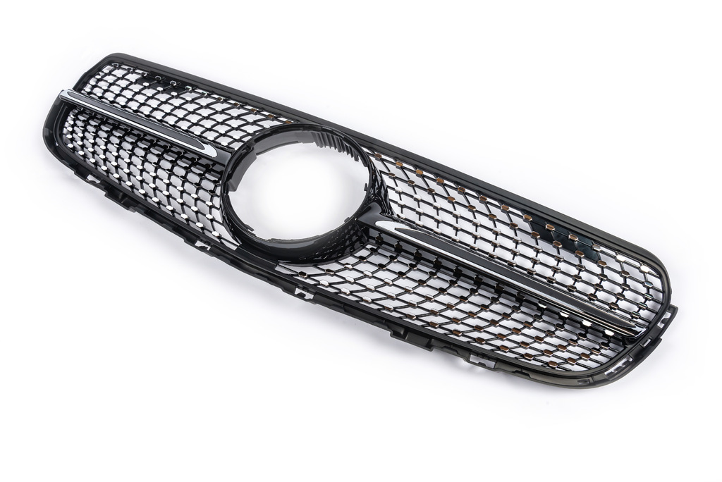Передня решітка Diamond Black (2015-2019) Без місця під камеру для Mercedes GLC coupe C253 рр