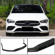 Накладка на передній бампер Lip (для AMG-Line / CLA35 AMG SD 2019-2022, Карбон) Mercedes CLA C118 2019- рр.