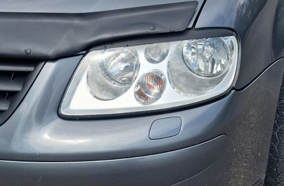 Війки (чорні) Чорний мат для Volkswagen Caddy 2004-2010 рр