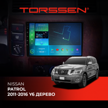 Штатна магнітола Torssen Nissan Patrol 11-16 Y6 дерево FL9 4+64Gb 4G Carplay DSP