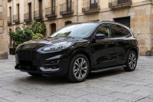 Бокові пороги Bosphore Black (2 шт., Алюміній) Ford Kuga/Escape 2019- рр.