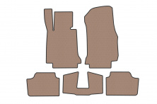 Гумові килимки Carsuit (Для F22, бежевий) BMW 2 серія F22/F23 2014-2021 рр.