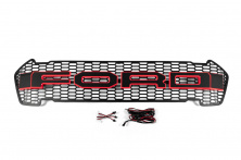Передня решітка (2015-2018, червоний, LED) Ford Ranger 2011–2022 гг.