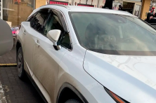 Вітровики з хром молдингом LONG (4 шт, HIC) Lexus RX 2016-2022 рр.