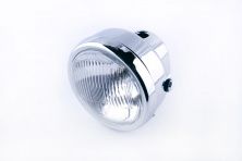 Фара (в сборе) Alpha (круглая, хром) TTG AMG-4