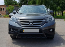 Передній захист WT003 Black (нерж.) Honda CRV 2012-2016 рр.
