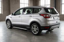 Бокові пороги Duru (2 шт., Алюміній) З пофарбованим листям на дверях Ford Kuga/Escape 2013-2019 рр.