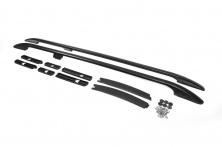 Рейлінги OmsaLine Solid (2 шт, чорні) коротка база Ford Connect 2014-2021 рр.
