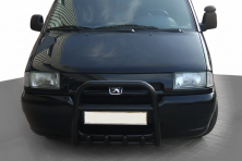 Кенгурятник QT006 Black (нерж) Fiat Scudo 1996-2007 рр.