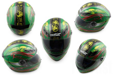 Шлем-интеграл   (mod:OP02) (size:XL, зеленый)   HONZ