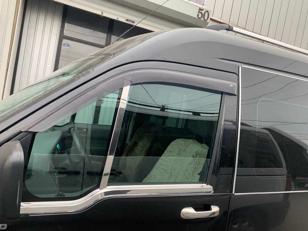 Зовнішня окантовка вікон (2 шт., нерж.) Carmos - Турецька сталь для Ford Connect 2006-2009 рр