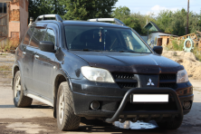 Кенгурятник WT003 Black (нерж) Mitsubishi Outlander 2001-2006 рр.