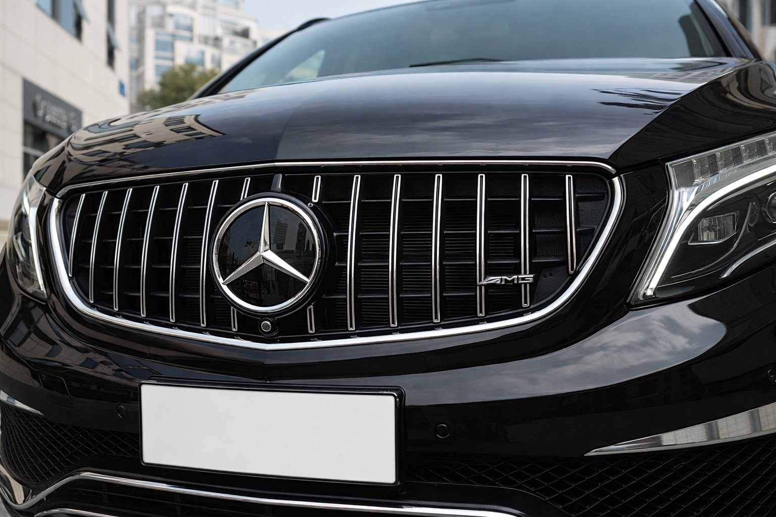 Передня решітка GT Panamericana Chrome (2014-2019 для V-class) для Mercedes Vito/V-class W447 2014- рр