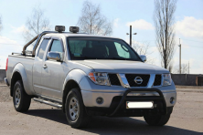 Кенгурятник WT003 Black (нерж) Nissan Navara 2006-2015 рр.