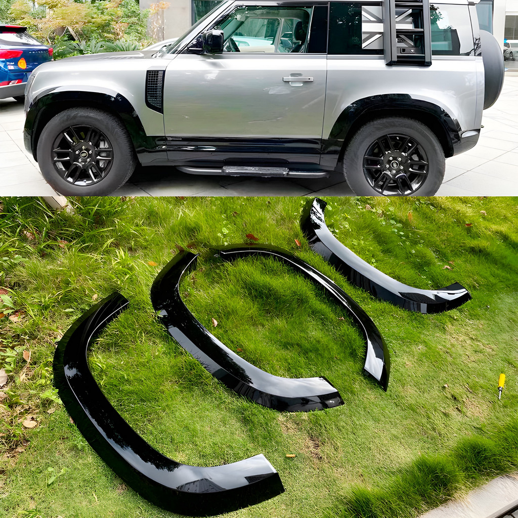 Розширювачі арок (бушвакери, 6 шт, чорний глянець) для Land Rover Defender 2019- рр