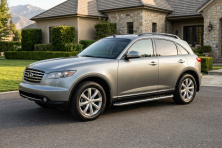 Бокові пороги Maydos V1 (2 шт., Алюміній) Infiniti FX 2003-2008 рр.