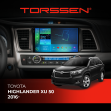 Штатна магнітола Torssen 2K Toyota Highlander XU 50 2016- F106128 4G Carplay DSP