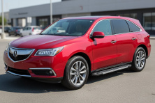 Бокові пороги RedLine V1 (2 шт., Алюміній) Acura MDX 2013-2020 рр.