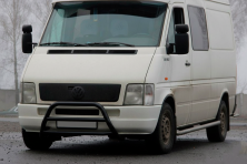 Кенгурятник WT022 Black (нерж) Volkswagen LT 1995-2006 рр.