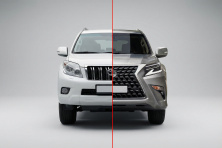 Комплект рестайлінгу в Lexus GX460 2020 року для Toyota Land Cruiser Prado 150 2009-2023 рр