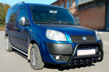 Кенгурятник WT003 Black (нерж) Fiat Doblo I 2005-2010 рр.