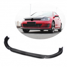 Накладка на передній бампер Lip V3 (для GTI HB 2012-2017, Карбон) Volkswagen Golf 7/E-Golf 2012-2020 рр.