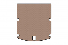 Гумовий килимок в багажник Carsuit (Sedan, бежевий) Audi A4 B9 2015-2024 рр.