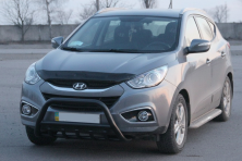 Передня дуга WT003 Black (нерж.) Hyundai IX-35 2010-2015 рр.