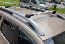 Перемички на рейлінги під ключ Skybar V1 (2014-2018, 2 шт) 2014-2018, Сірий Dacia Duster 2008-2018 рр.