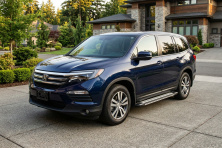 Бокові пороги Rainbow (2 шт., Алюміній) Honda Pilot 2015-2022 рр.
