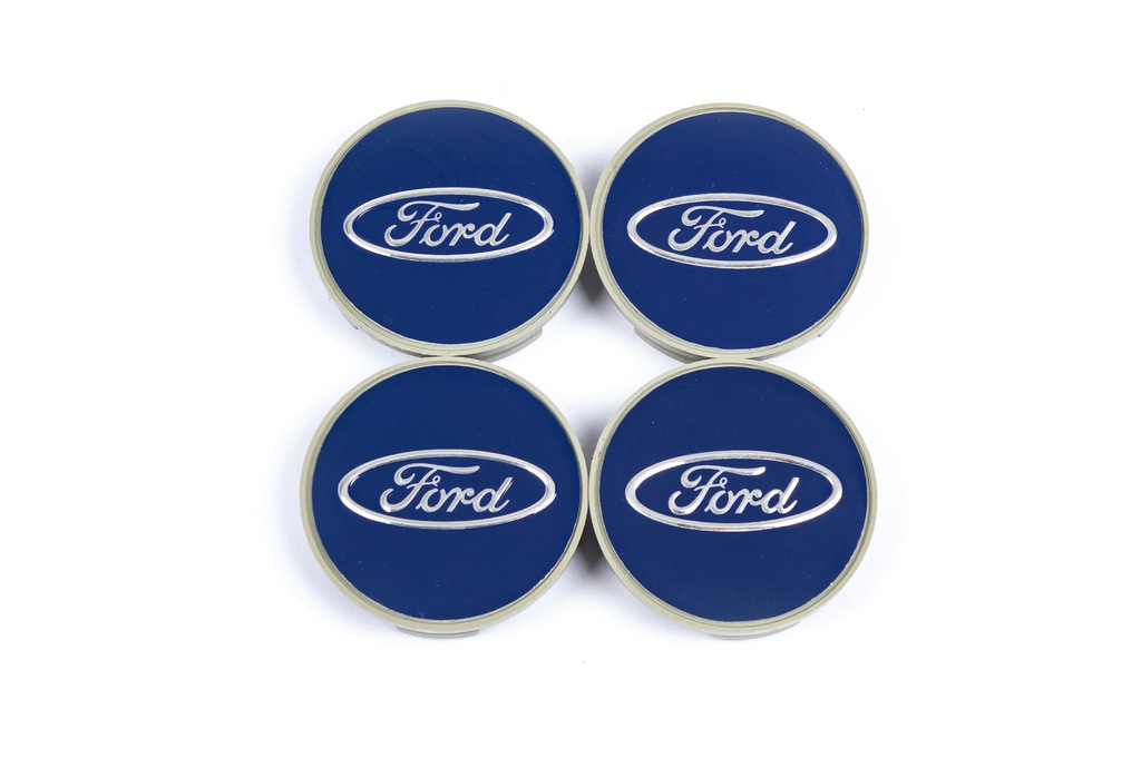 Ковпачки на диски 54.5/50мм сині (4 шт) для Тюнінг Ford