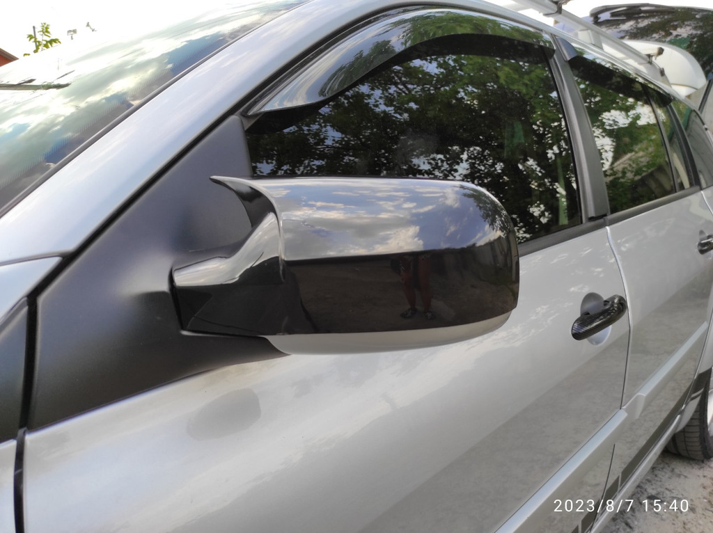 Накладки на дзеркала BMW-style (2 шт) для Renault Megane II 2004-2009 рр