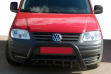 Кенгурятник WT002 Black (нерж) Volkswagen Caddy 2004-2010 рр.