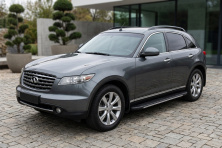 Бокові пороги Bosphore Grey (2 шт., Алюміній) Infiniti FX 2003-2008 рр.