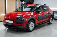 Бокові пороги Maya Red (2 шт., Алюміній) Citroen Cactus 2014-2020 рр.